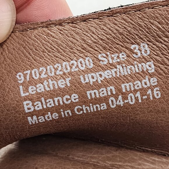 DANSKO Jacinda Black Leather Criss Cross Slingback Wedge Sandals - Picture 9 of 10